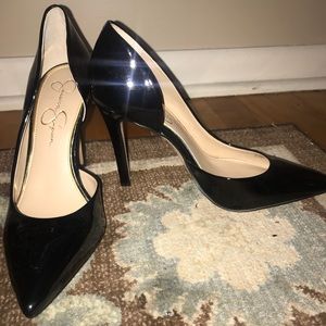 Jessica Simpson patent leather heels “Claudette”